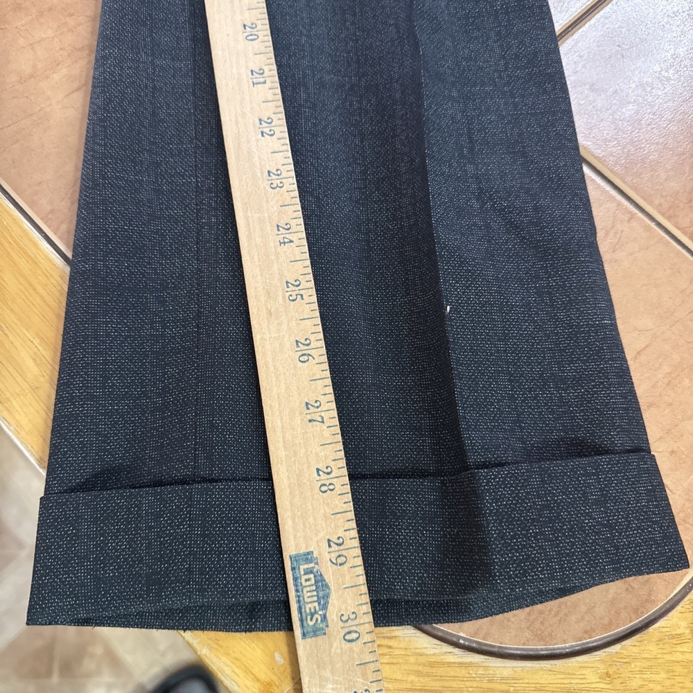 Vintage Antonio Parillo Black Wool Double Breasted Suit Sz 42R Pants 38 x 30 - Picture 15 of 16
